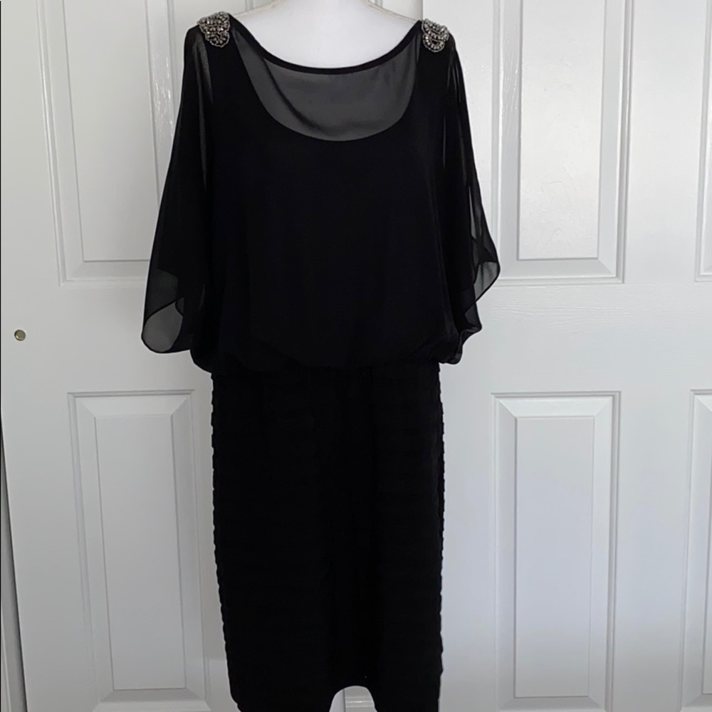 XSCAPE Cold Shoulder Cocktail Dress! Worn Once!